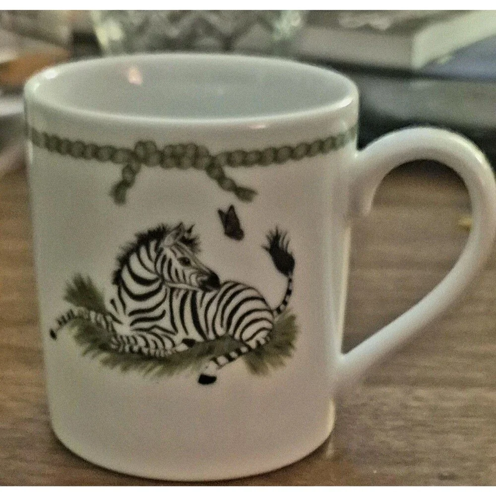 Vtg 1988 Lynn Chase Jungle Party 3Pc Children's Set Plate Bowl Mug Mint Japan